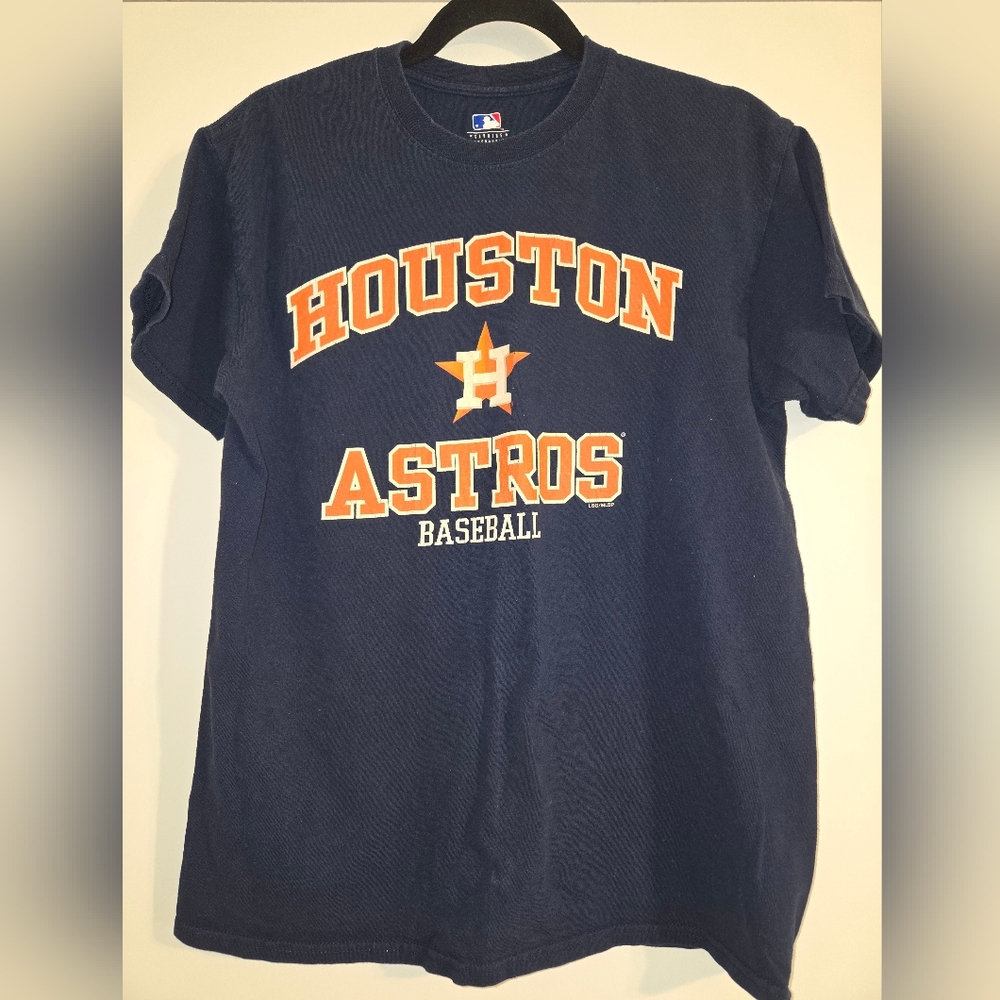 Houston Astros Men's Navy and Orange Tee